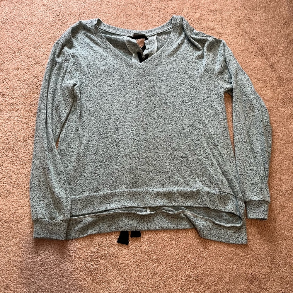 A.N.A. Mint V-Neck Long Sleeve Sweater